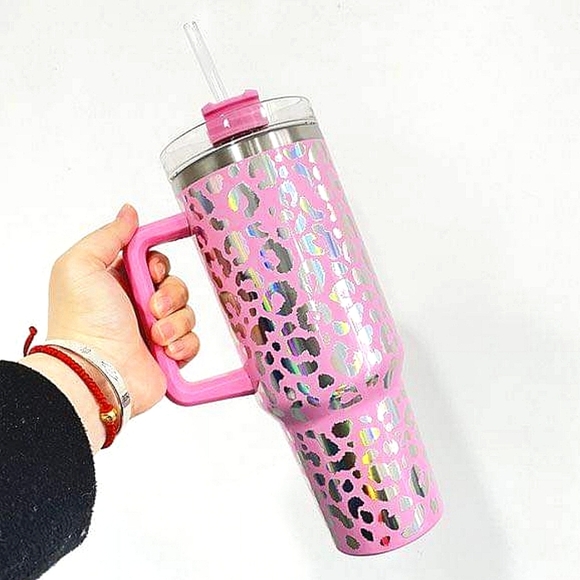 40oz Tumbler Leopard Print - Picture 5 of 6